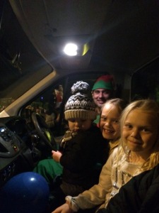 Riding in the van